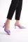 Lila Cilt Kadın Tokalı Topuklu Ayakkabı