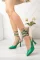 Yeşil Cilt Kadın Klasik Topuklu Ayakkabı