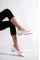 Beyaz Kırışık Rugan Kadın Tokalı Günlük Ayakkabı