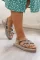 Gray Woman Finger Flore Sandals