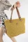Mustard Woman Lace Hand And Shoulder Bag
