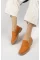 Turuncu Cilt Kadın Günlük Klasik Ayakkabı Delikli