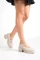Ten Cilt Kadın Çift Tokalı Yüksek Taban Ayakkabı