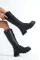 Black Skin Woman Boots