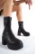 Black Skin Woman Stretch Boot