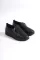 Black Skin WomenS Side Zipper Daily Shoes