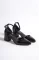 Siyah Rugan Kadın Klasik Topuklu Ayakkabı