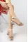 Beyaz Şeffaf Kadın Taşlı Topuklu Ayakkabı