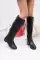 Black Skin Woman Boots