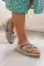 Gray Woman Finger Flore Sandals