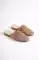 Mink Lace Woman Front Of The Closed Lace Buckle Slippers