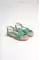 Green Suede Woman Sandals