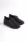 Black Skin WomenS Side Zipper Daily Shoes