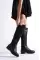 Black Skin Woman Boots