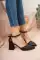 Black Skin Woman Classic Heels Shoes