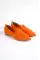 Orange Woman Knitwear Daily Shoes