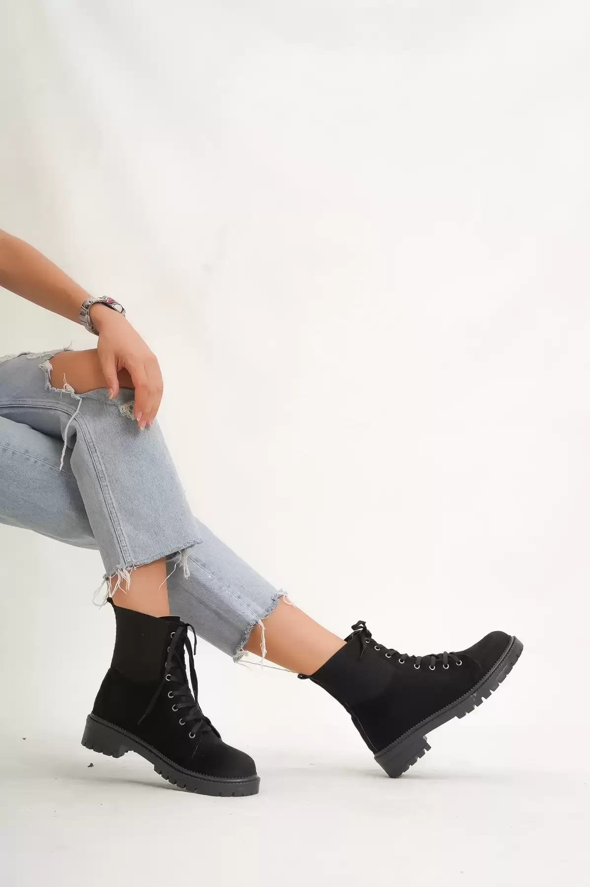 Black Suede Women