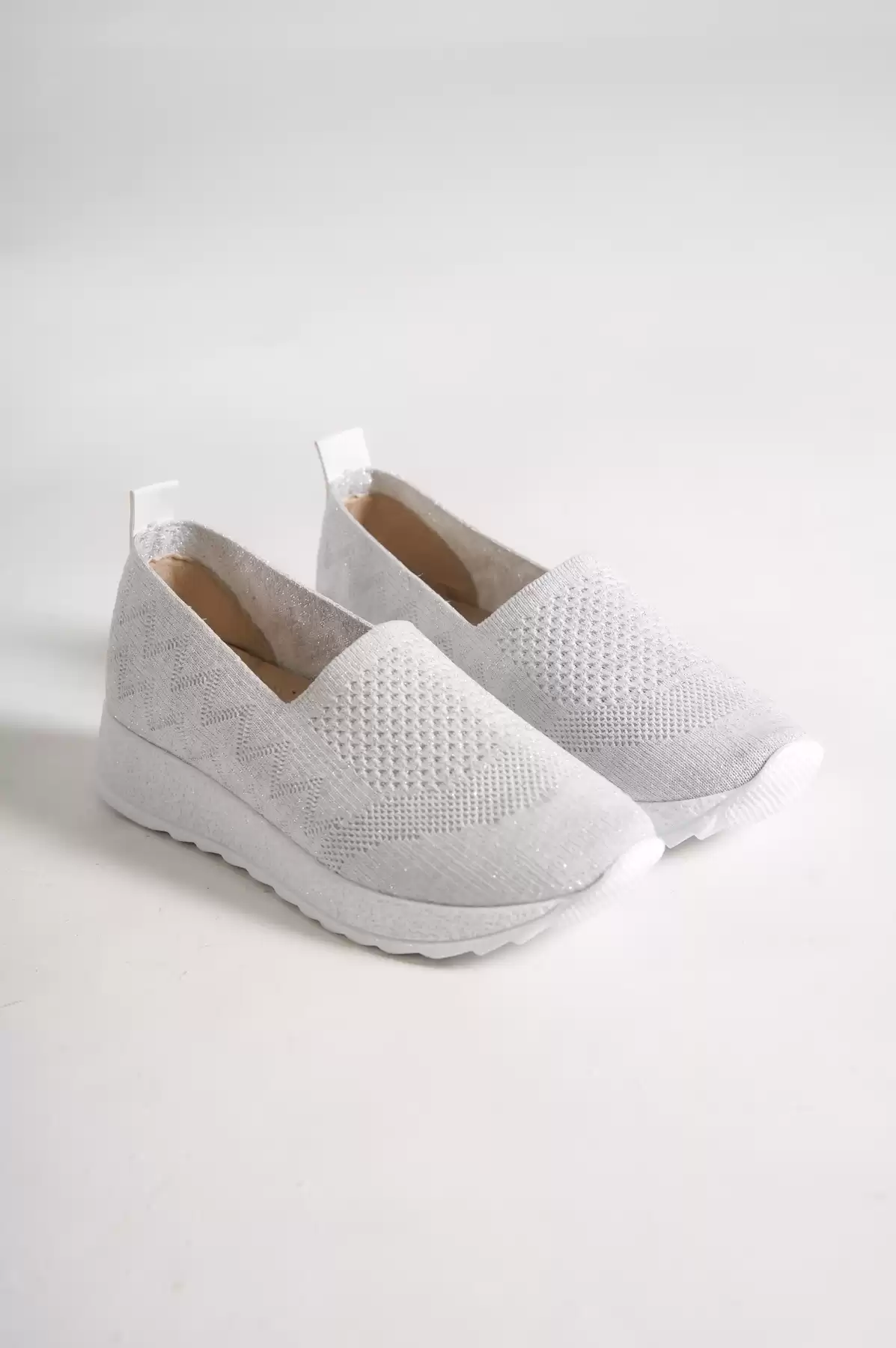 Beige Woman Knitwear Daily Shoes