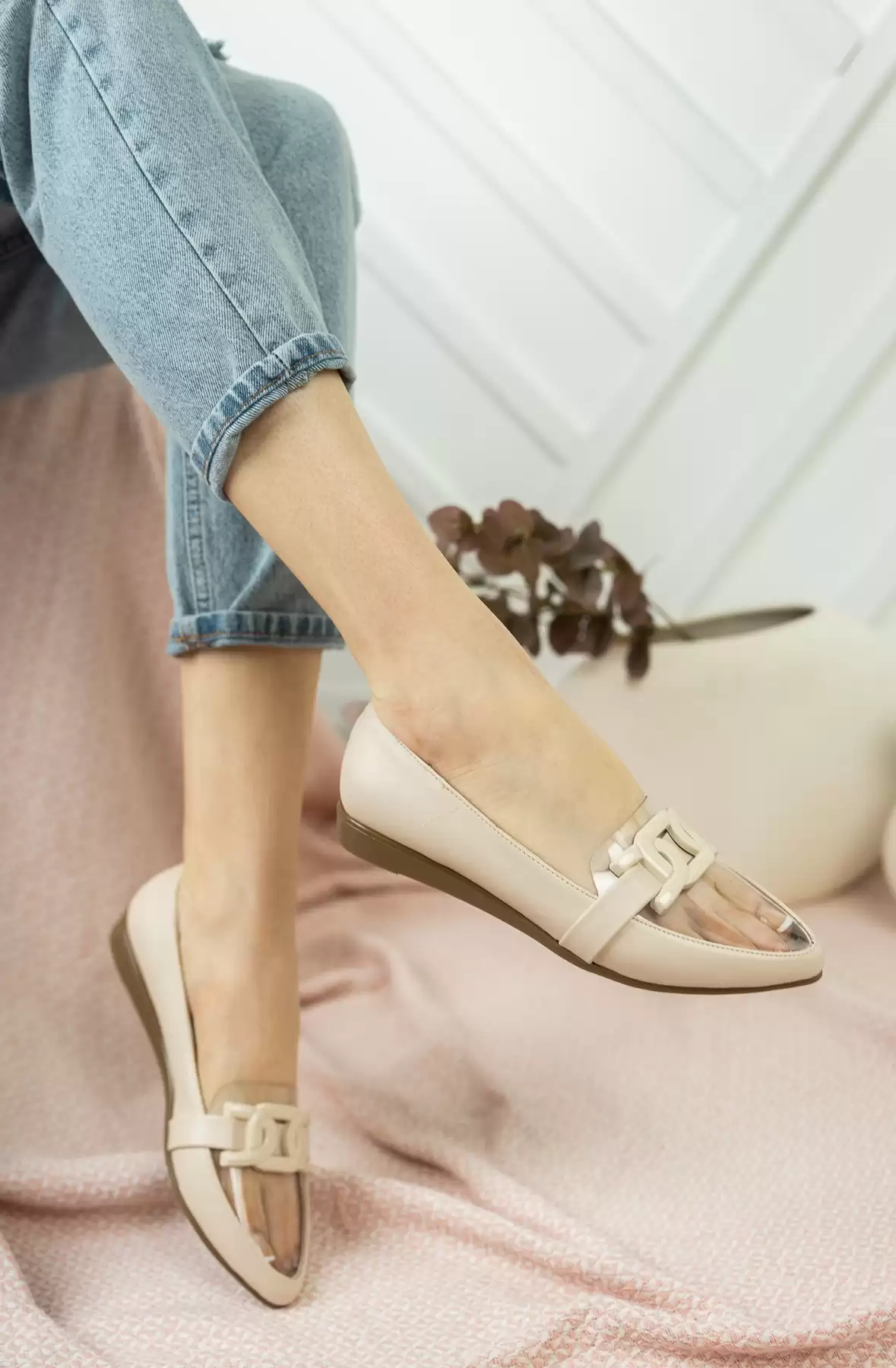 Beige Transparent Woman Ballet