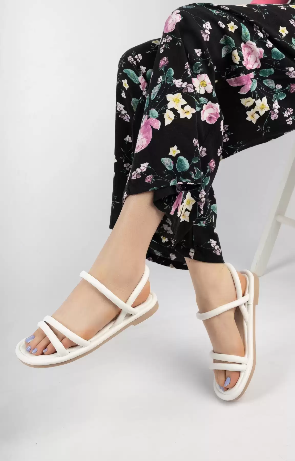 White Woman Sandals