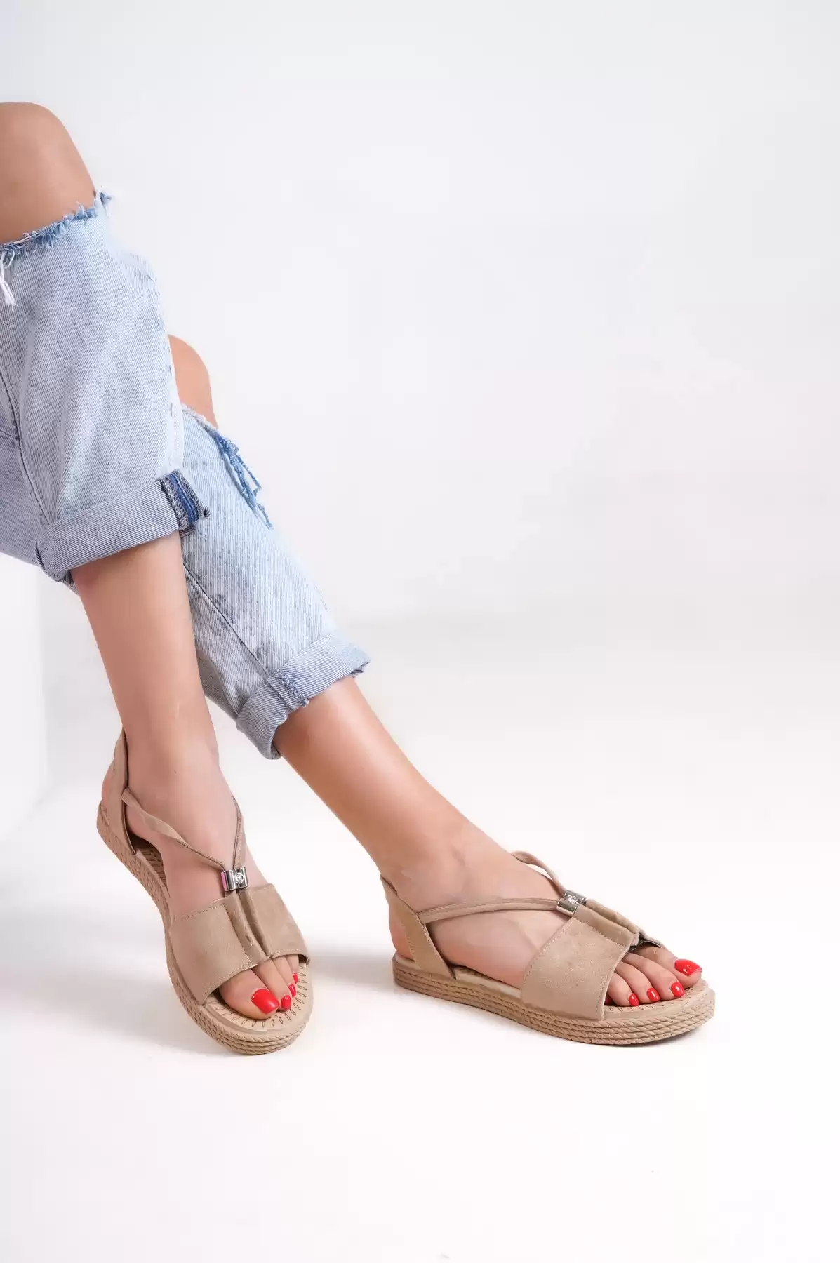 Ten Suede Woman Sandals