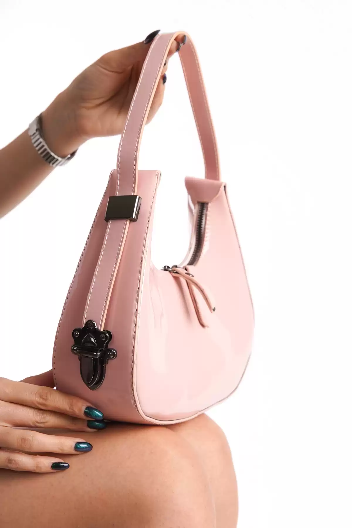 Pembe Kadın Cherry Bag Omuz Çantası