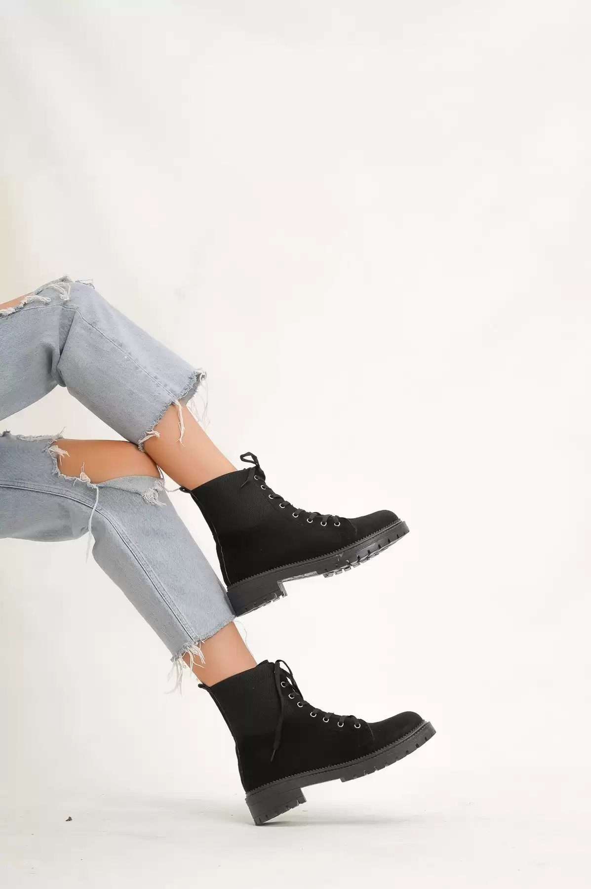 Black Suede Women