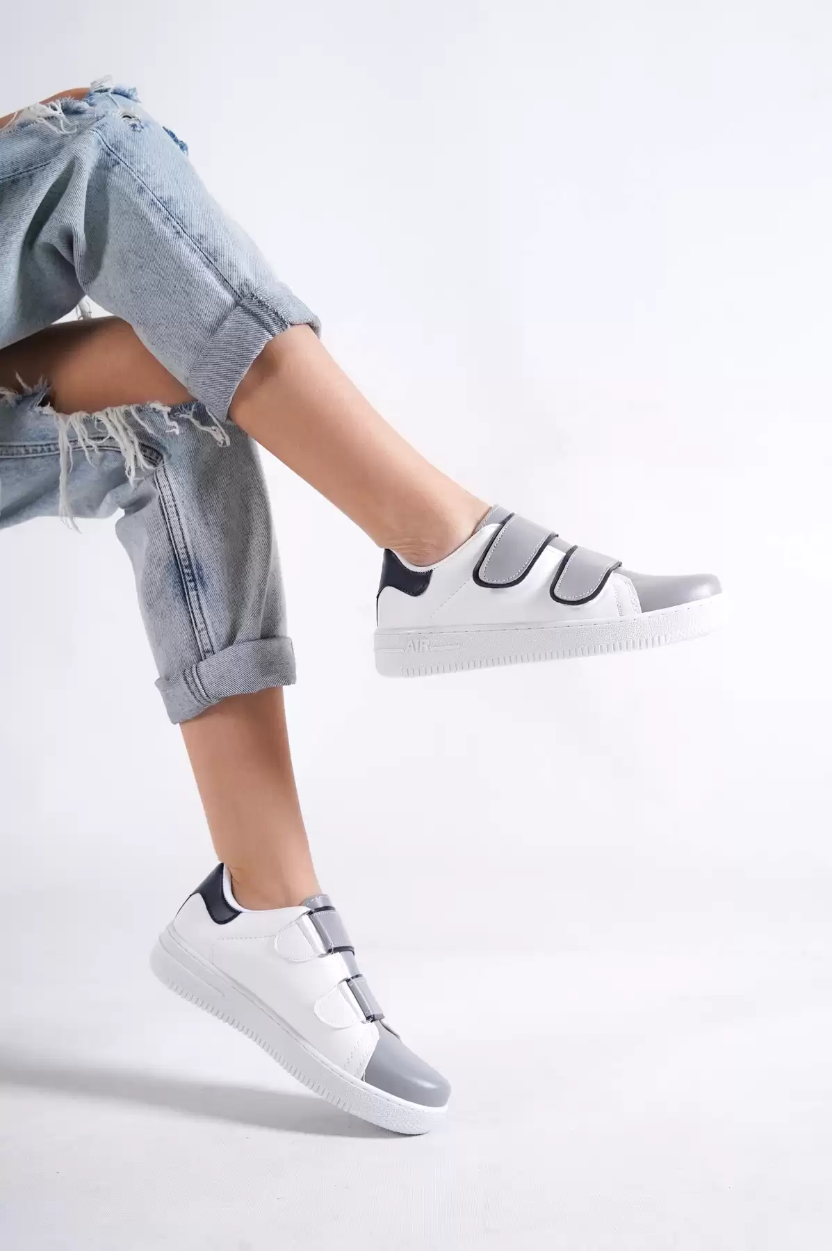 White-Gray Female Sneaker Sneaker