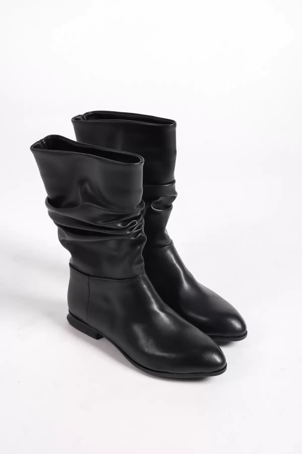 Black Skin WomenS Blind Boots