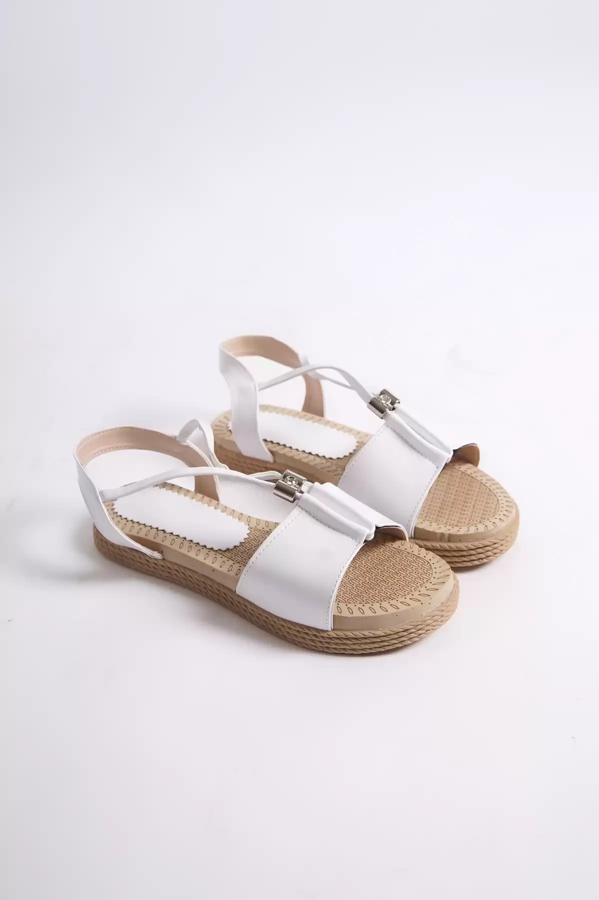 White Woman Sandals