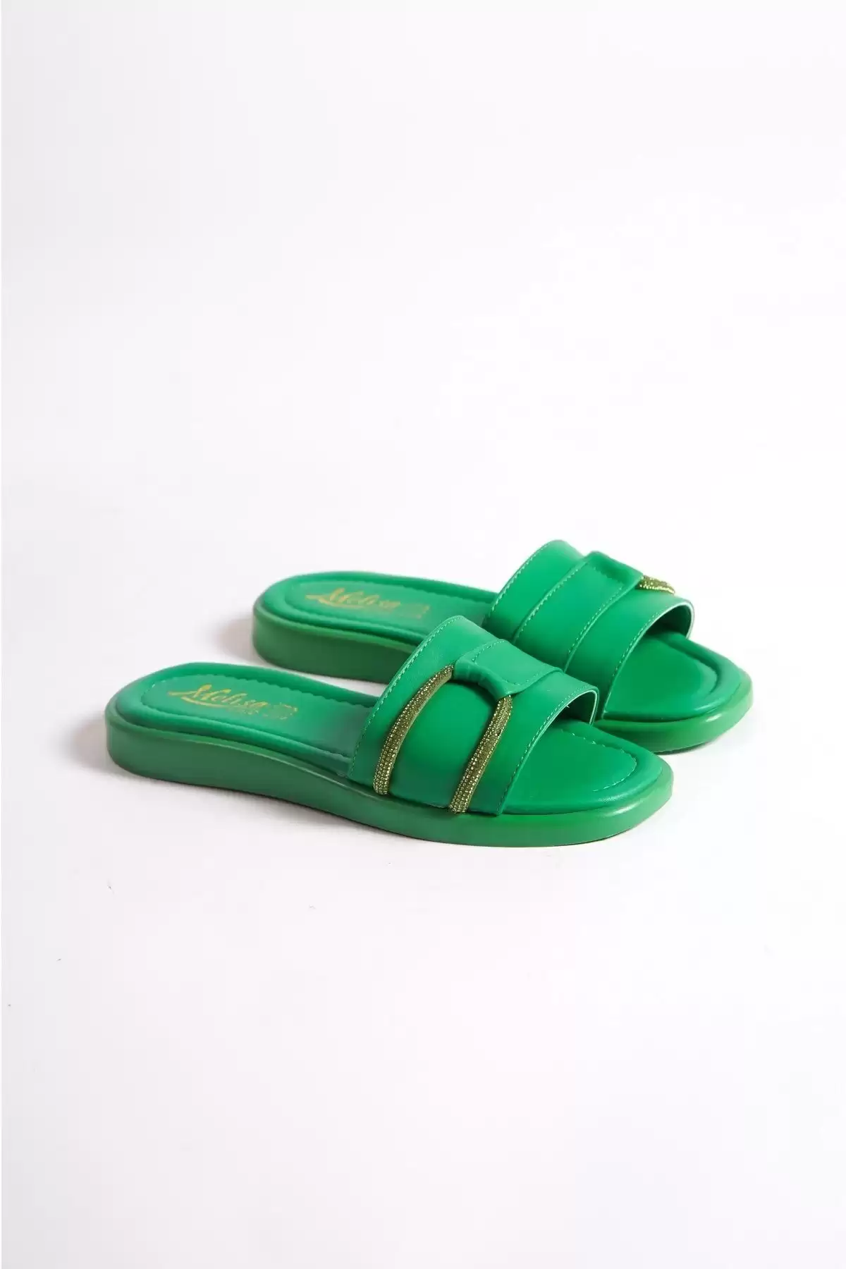 Green Woman Stone Slippers