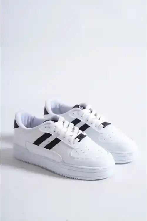 Beyaz-Siyah Kadın Air Sneaker