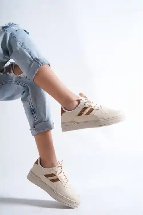 Bej-Taba Kadın Air Sneaker