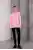 Pembe Kadın Bisiklet Yaka Oversize Triko Kazak