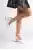 White Crocodile Womens Platform High Heeled Shoes