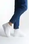 White-White Womens Short Boots