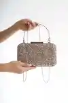 Bakır Kadın Taşlı Abiye Çanta