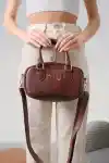 Bordo Cilt Baget Çanta