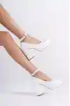 White Skin1 Women Platform High Heels