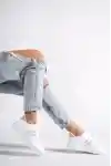 Beyaz-Pudra Kadın Air Sneaker
