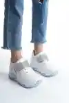Sedef Simli Kadın Simli Bağcıklı Sneaker