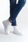 White-White Womens Short Boots