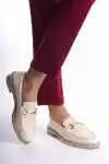 Ten Cilt Kadın Tokalı Loafer Günlük Ayakkabı