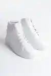 White-White Womens Short Boots