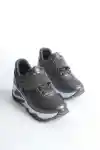 Platin Simli Kadın Simli Bağcıklı Sneaker