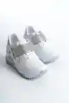 Sedef Simli Kadın Simli Bağcıklı Sneaker