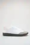 Beyaz-Pudra Kadın Çizgisiz Sneaker