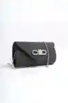 Black Satin Womens Embellished Clutch Bag