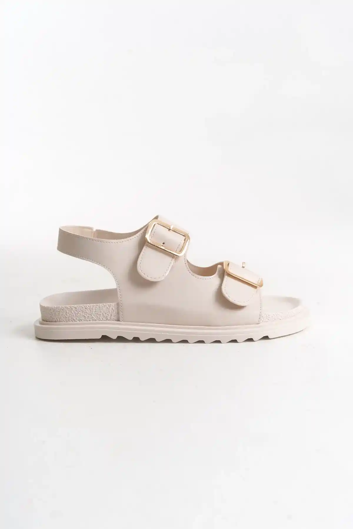 Ten Cilt Kadın Kemerli Kaymaz Çift Tabanlı Sandalet