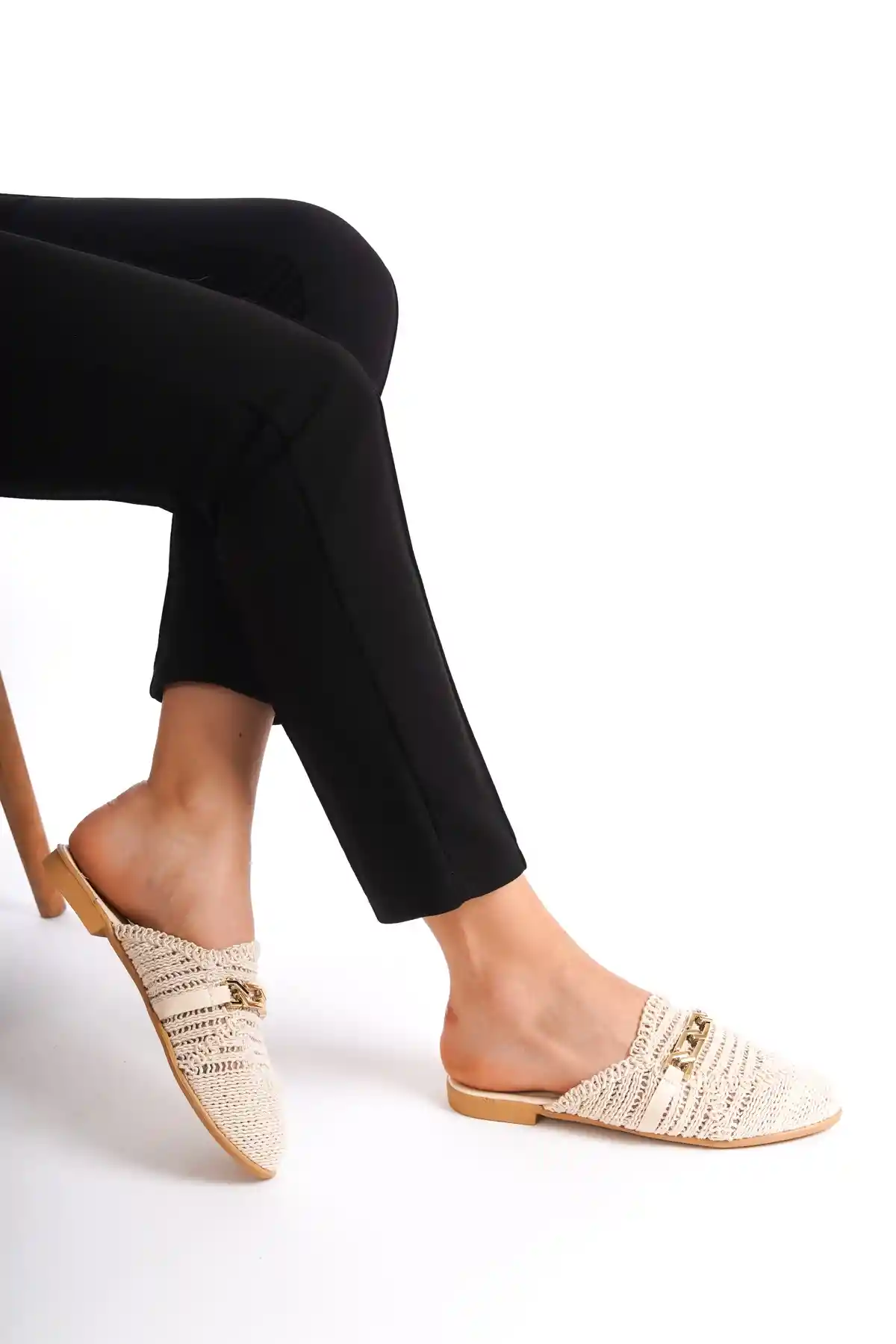 ten Kadın Tokalı Terlik